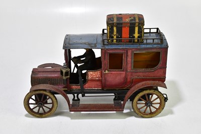 Lot 22 - CARETTE; a vintage German tinplate clockwork...