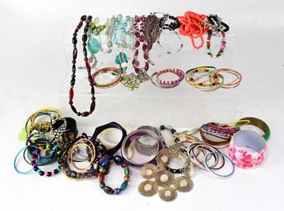 Lot 1254 - A large quantity of costume jewellery.