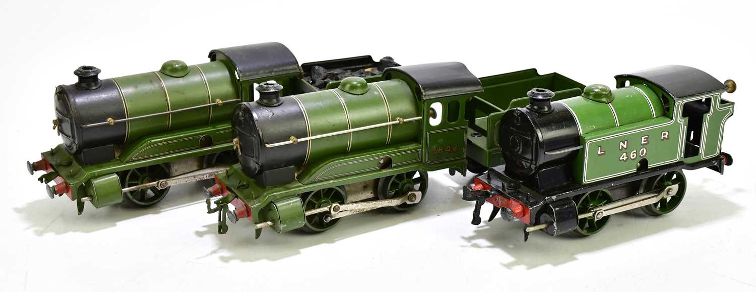 Lot 196 - HORNBY; an LNER 460 clockwork locomotive, with...