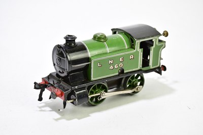 Lot 196 - HORNBY; an LNER 460 clockwork locomotive, with...