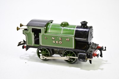 Lot 196 - HORNBY; an LNER 460 clockwork locomotive, with...