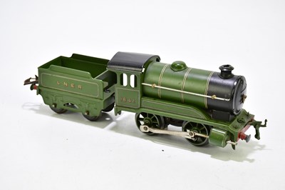 Lot 196 - HORNBY; an LNER 460 clockwork locomotive, with...