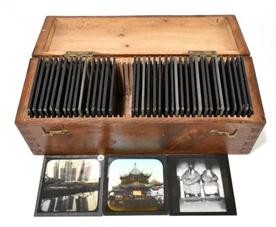 Lot 214 - An interesting set of forty circa 1900 Magic Lantern slides