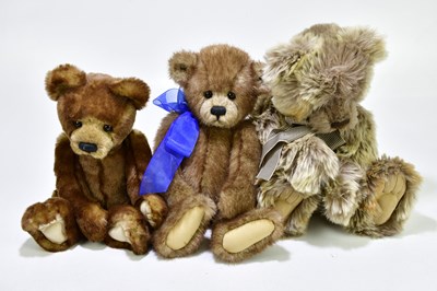 Lot 70 - CHARLIE BEARS; a collection of nine teddy...