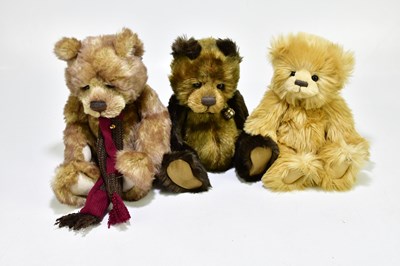 Lot 70 - CHARLIE BEARS; a collection of nine teddy...