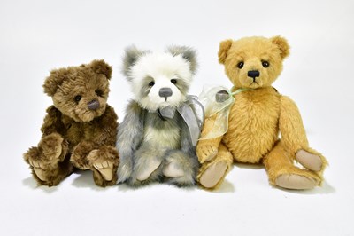 Lot 70 - CHARLIE BEARS; a collection of nine teddy...