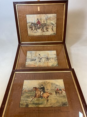 Lot 287 - HUNTING INTEREST; R.D; a set of three late...