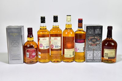 Lot 472 - WHISKY; six bottles of blended Scotch whisky...