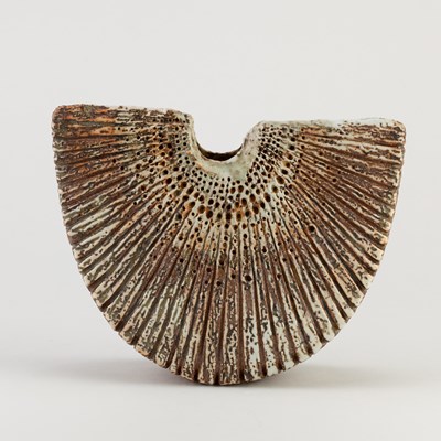 Lot 90 - ALAN WALLWORK (1931-2019); a stoneware wedge...