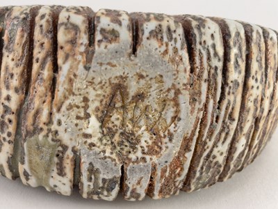 Lot 90 - ALAN WALLWORK (1931-2019); a stoneware wedge...