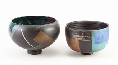 Lot 764 - TONY LAVERICK (born 1961); a black porcelain...