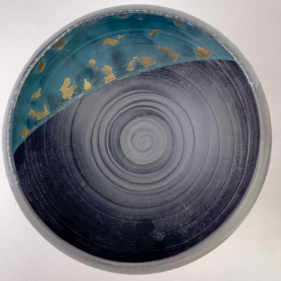 Lot 764 - TONY LAVERICK (born 1961); a black porcelain...