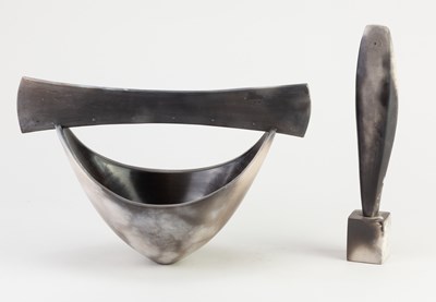 Lot 107 - ANTONIA SALMON (born 1959); a smoke fired and...