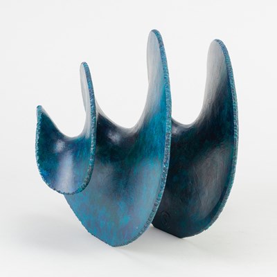 Lot 108 - ANTONIA SALMON (born 1959); a smoke fired and...