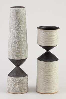 Lot 276 - CHRIS CARTER (born 1945); a stoneware tapered...