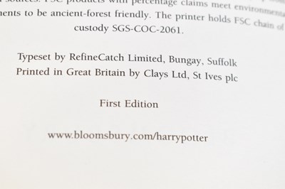 Lot 367 - Three Harry Potter first editions including...