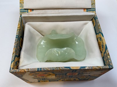 Lot 196 - A Chinese brush washer in the form of a flower...