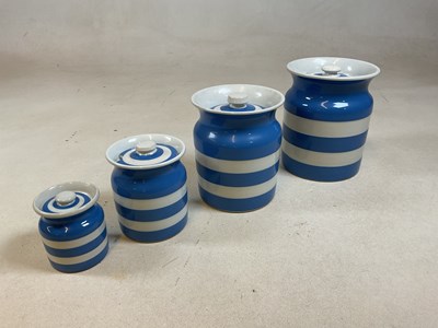 Lot 50 - T G Green & Co Ltd; four graduated Cornishware...