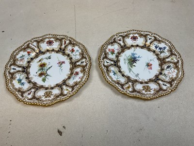 Lot 125 - ROYAL WORCESTER; a pair of late 19th century...