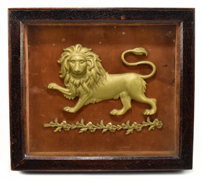 Lot 61 - An early 19th century cast metal electrotype model of a lion