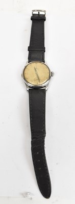 Lot 676 - OMEGA; a vintage gentleman's watch, the...