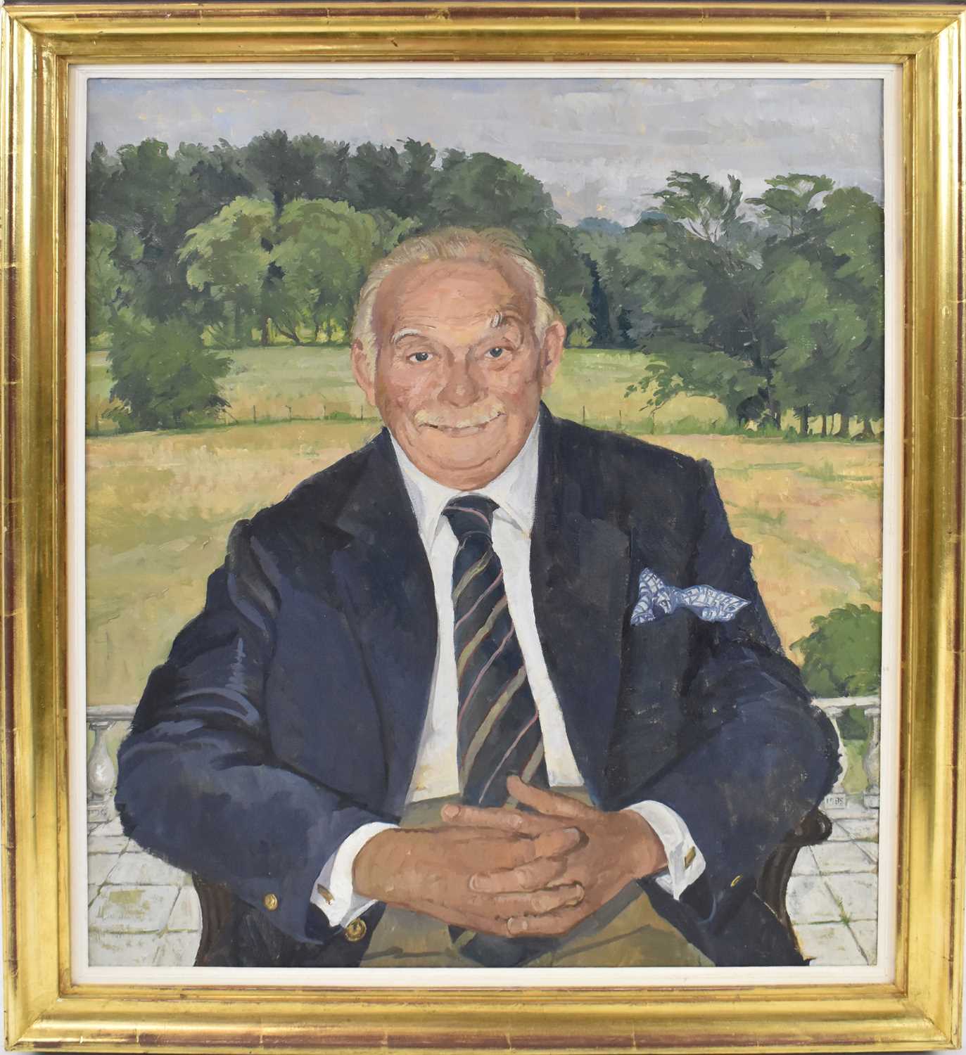 Lot 166 - PETER J GARRARD; oil on canvas, portrait of a...