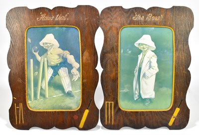 Lot 207 - CRICKET INTEREST; after Kinsella; a pair of prints