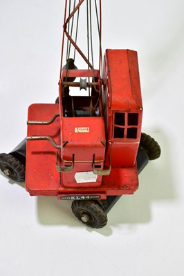 Lot 259 - TRI-ANG; a 'Jones KL44 crane', together with a...