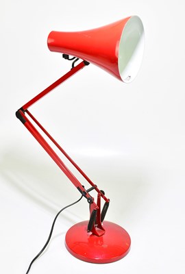 Lot 1496 - A modern red Anglepoise lamp.