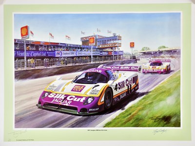 Lot 20 - Nine unframed racing prints to include a Nigel...