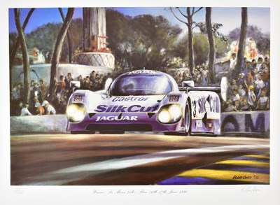 Lot 20 - Nine unframed racing prints to include a Nigel...