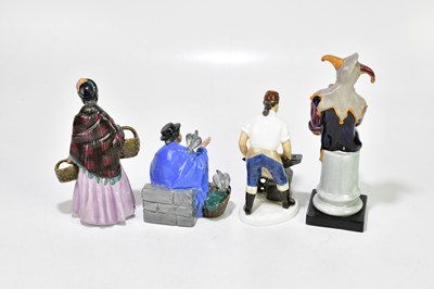 Lot 1378 - ROYAL DOULTON; a group of four figures...