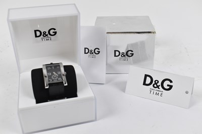 Lot 682 - DOLCE & GABBANA; a gent's wristwatch, boxed.