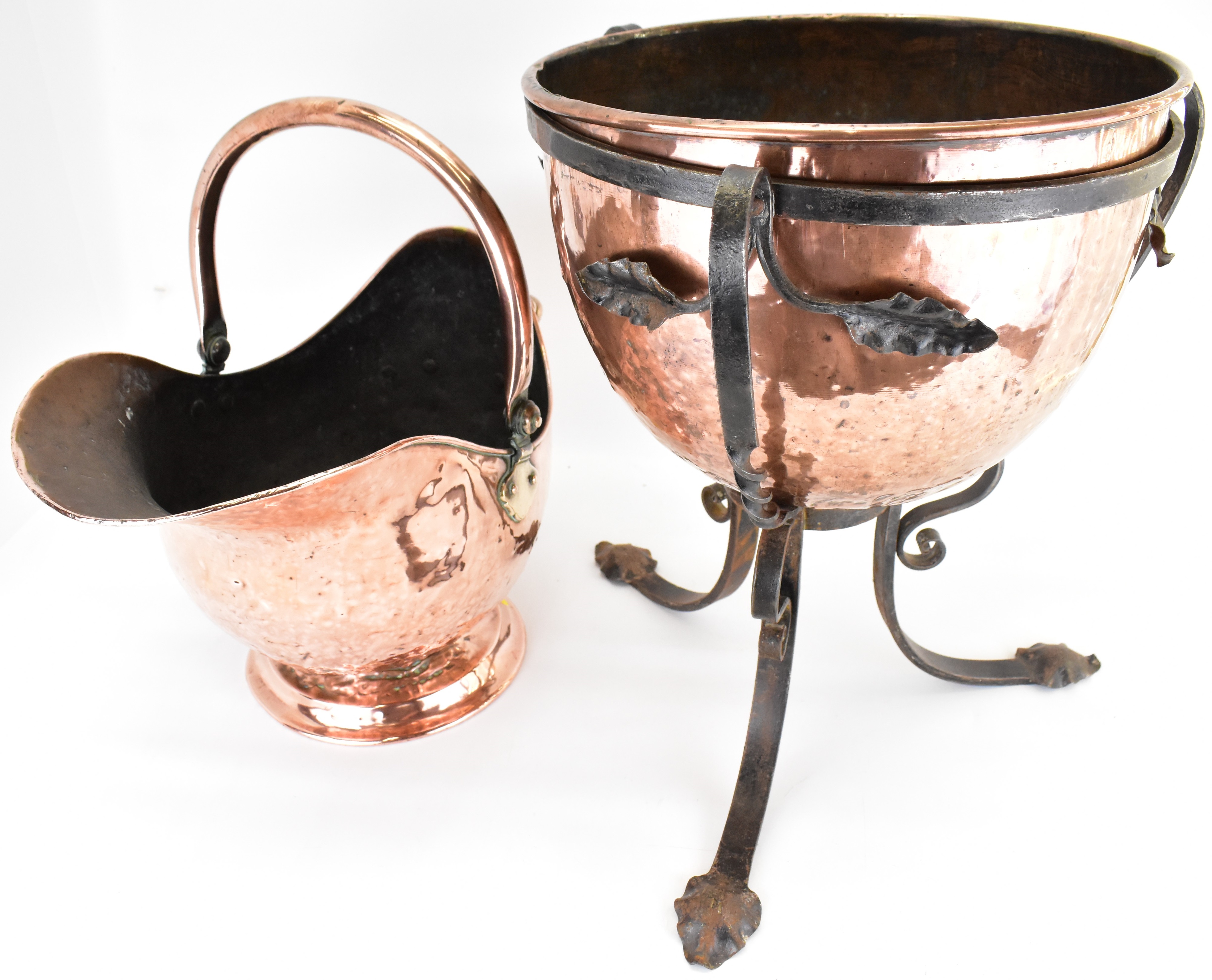 Lot 187 - A 19th century copper and wrought iron