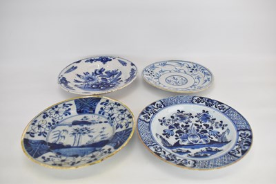 Lot 261 - Two 18th century Delft ware tin glaze plates...