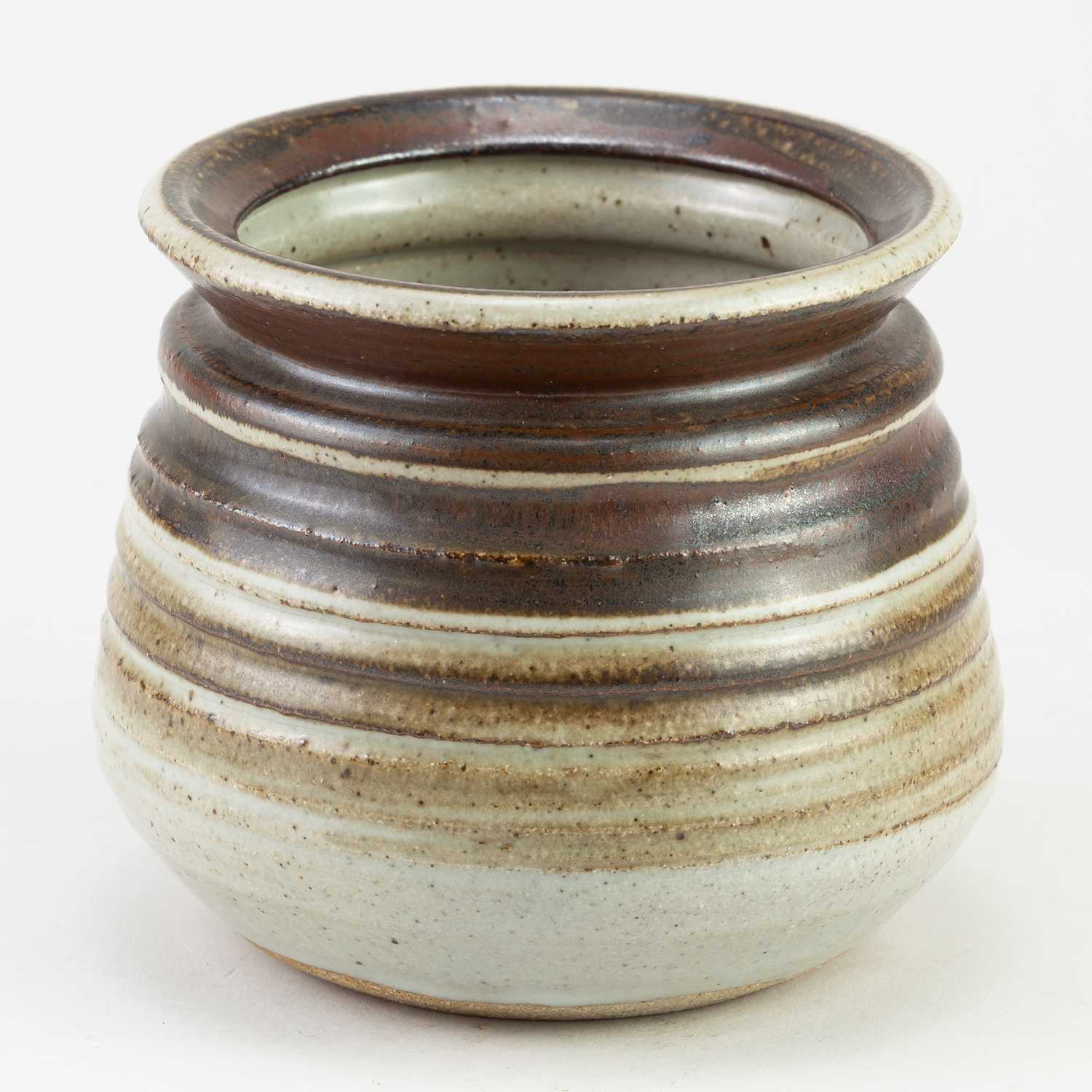 Lot 576 - MICHAEL CASSON (1925-2003); a stoneware pot...