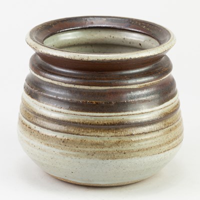 Lot 576 - MICHAEL CASSON (1925-2003); a stoneware pot...