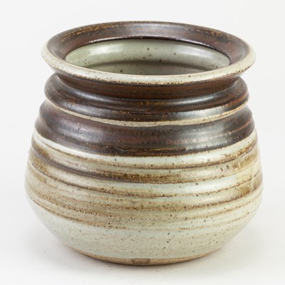 Lot 576 - MICHAEL CASSON (1925-2003); a stoneware pot...