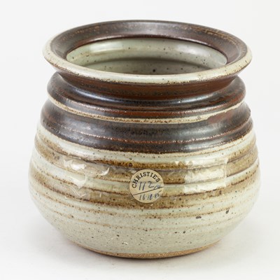 Lot 576 - MICHAEL CASSON (1925-2003); a stoneware pot...