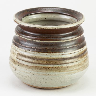 Lot 576 - MICHAEL CASSON (1925-2003); a stoneware pot...