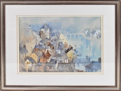 Lot 170 - MICHAEL CADMAN (1920-2010); watercolour, view...