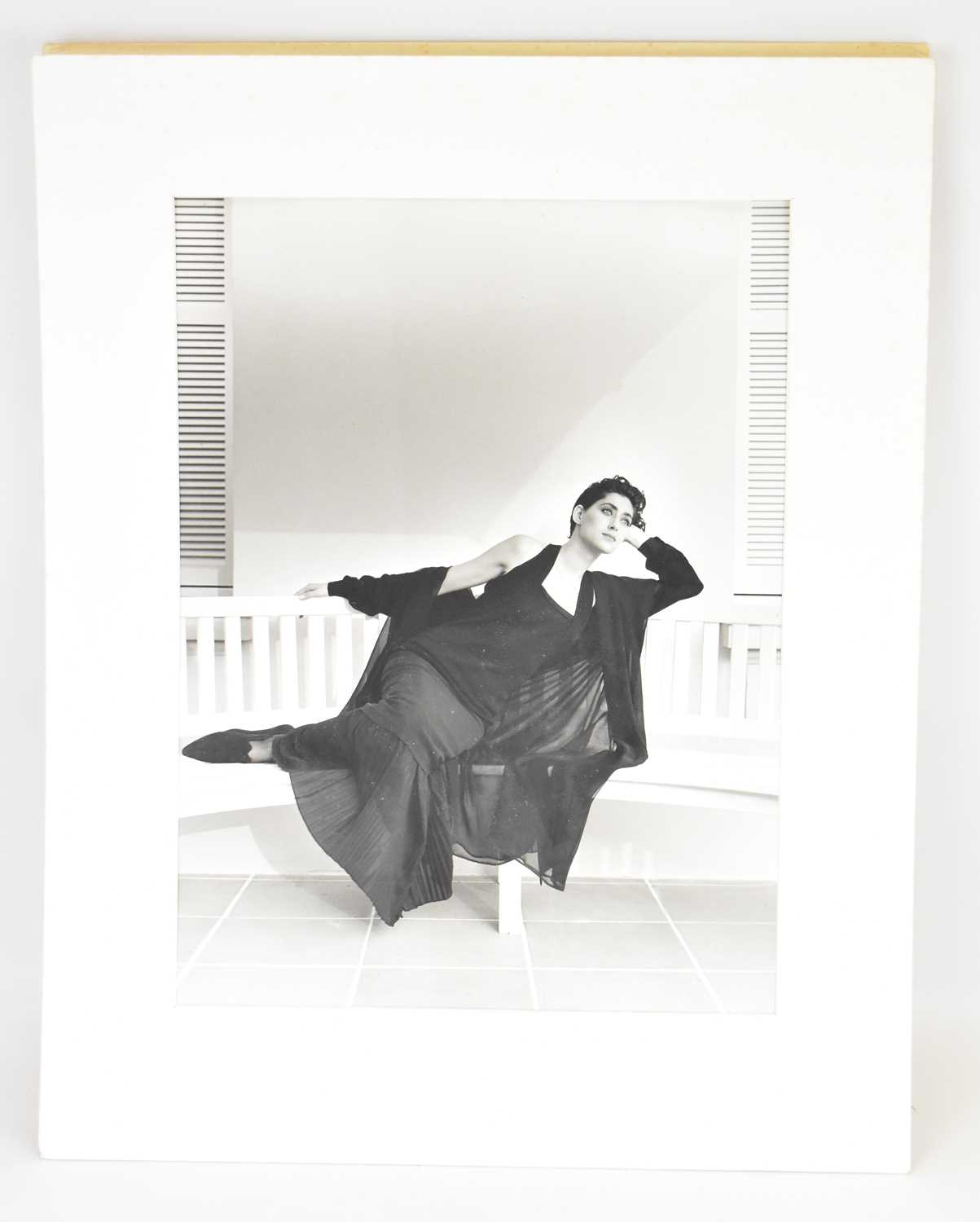Lot 414 - KARL LAGERFELD; a large photograph print of a...