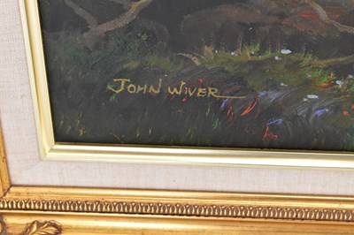 Lot 424 - JOHN WIVER (British, 20th century); oil on...
