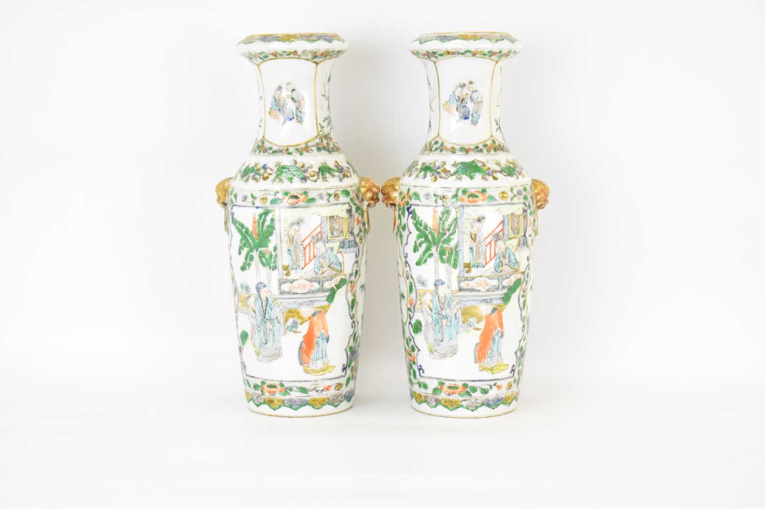 Lot 365 - A pair of late 19th/early 20th century Chinese...