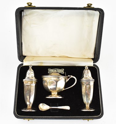 Lot 776 - An Elizabeth II hallmarked silver four-piece...