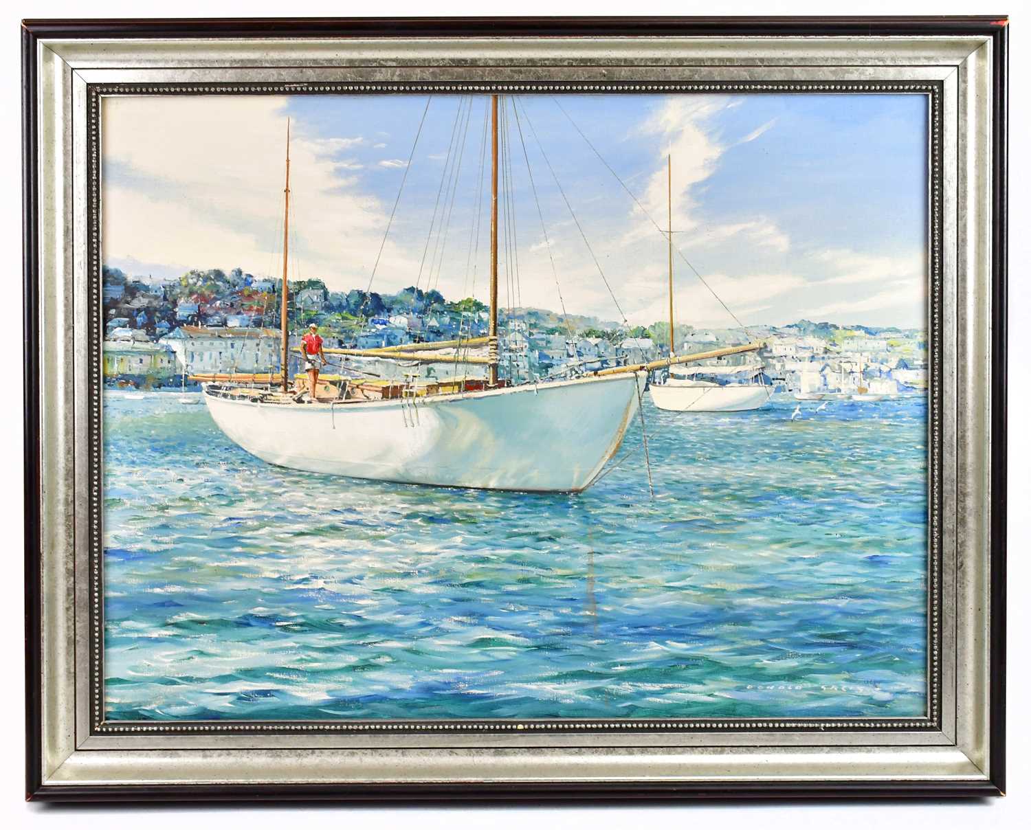 Lot 750 - DONALD GRIEG RMSA FRSA (1916-2009); oil on