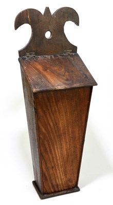 Lot 25 - A late George III mahogany candle box with...