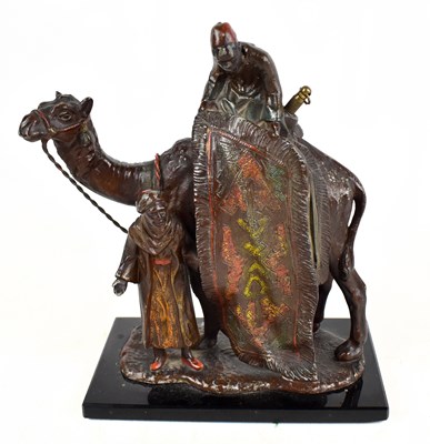 Lot 326 - A spelter carpet seller table lighter