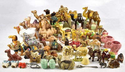 Lot 540 - A collection of camel related decorative ceramics