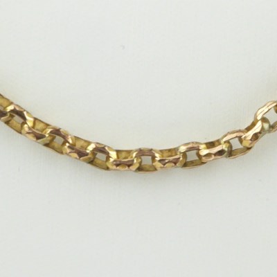 Lot 1139 - A 9ct rose gold belcher necklace, length 66cm,...